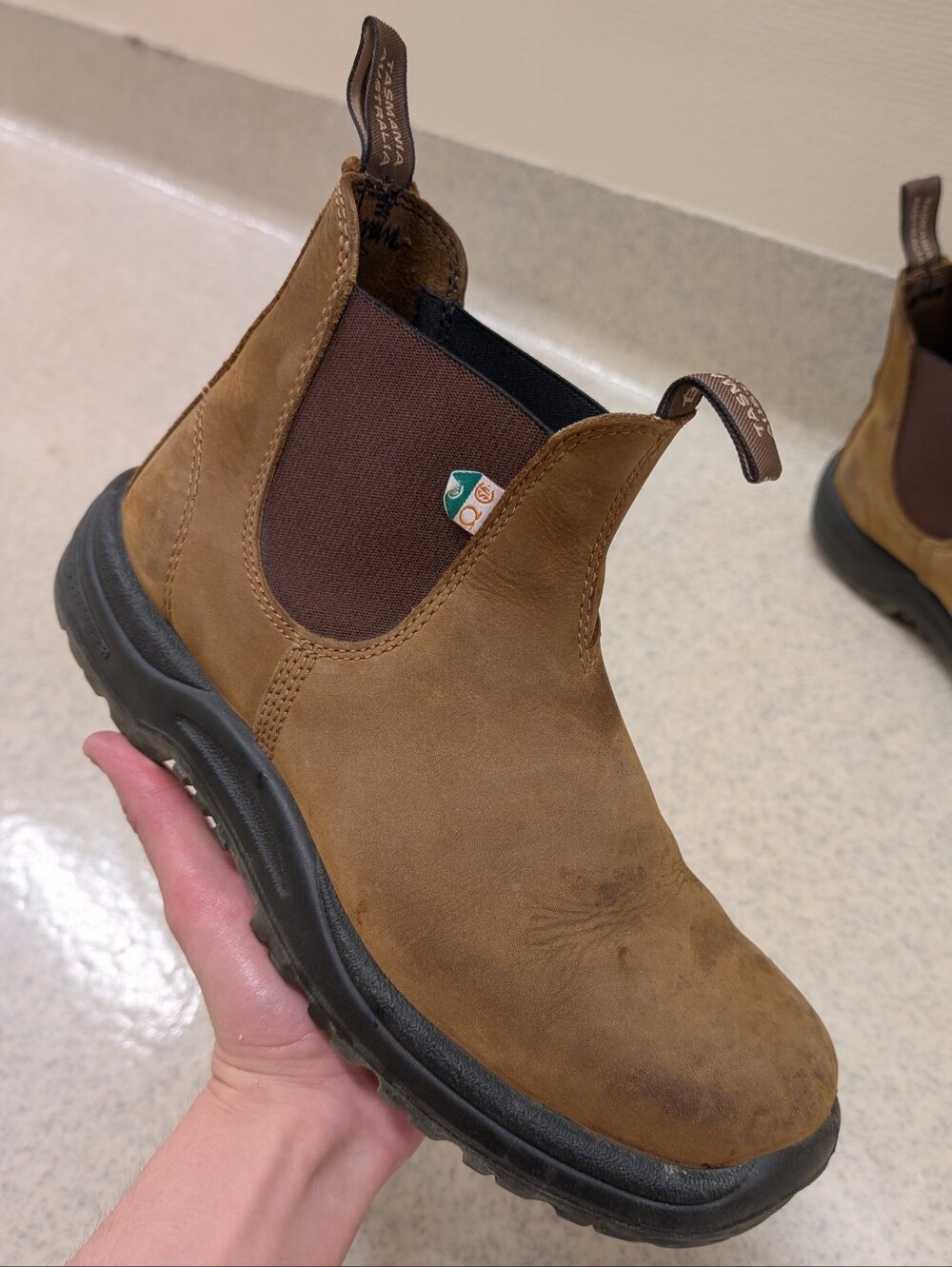 Blundstone steel toe work Chelsea Boots mens 10